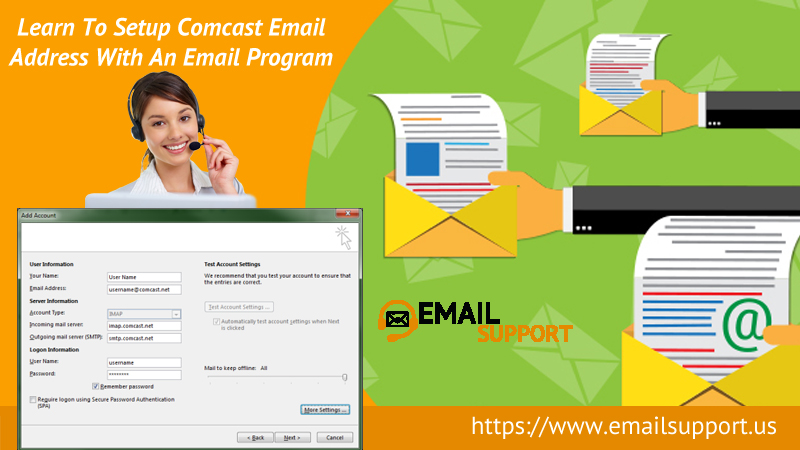 email servers to use in mac mail for outlook gmail comcast yahoo